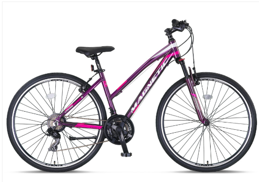 Ümit Bisiklet - 28 Jant - Magnetic Lady - V-Fren - 17" (43 cm) - Beyaz-Pembe