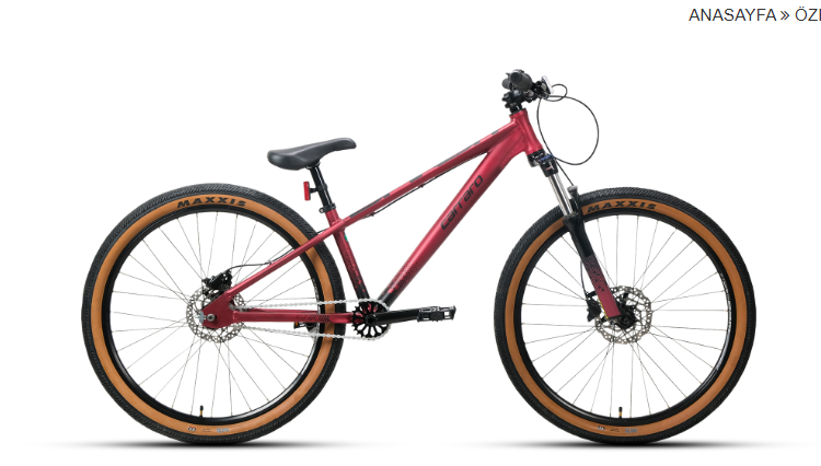 Carraro - 26 Jant - Bandit HD - Hidrolik Disk - 12" (32cm) - Mat Koyu Kırmızı-Siyah
