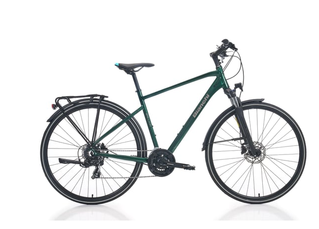 Bianchi - 28 Jant - Newtourer - Hidrolik Disk - 19" (48 cm) - Koyu Yeşil-Gri