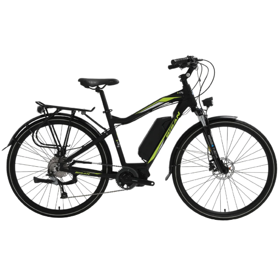 Bisan - 28 Jant - E-City - Hidrolik Disk - 19" (48 cm) - Siyah-Yeşil
