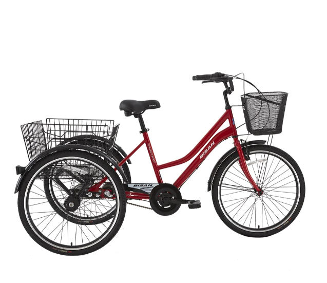 Bisan - 24 Jant - Porter - V-Fren - 17" (43 cm) - Beyaz-Bayrak Kırmızısı