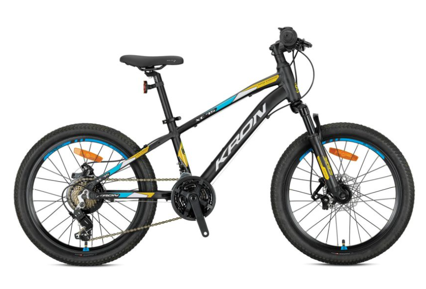 Kron - 24 Jant - XC 75 - V-Fren - 12” (34cm) - Siyah-Sarı-Gri-Mavi