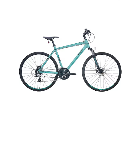 Bianchi - 28 Jant - Touring 713 - Hidrolik Disk - 20" (51 cm) - Metalik Koyu Yeşil-Beyaz-Bakır